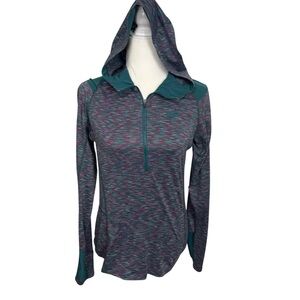 REI Women's M Lightweight Base Layer Hoodie Half Zip Outdoors Hiking Athleisure
